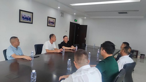 天津市滨海新区中小企业协会到我司走访调研